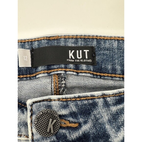 Kut from the Kloth Jeans sz 26 Ana High Rise Fab Ab Flare‎ Inseam 27 raw hem - Picture 3 of 7